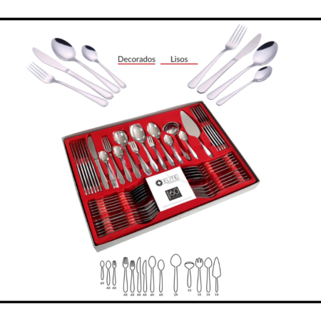 Cubertería 60 piezas
