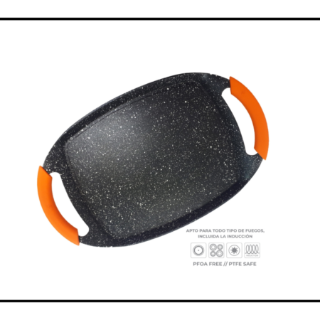 Plancha con asideras